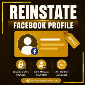 Buy Reinstate Facebook Profile